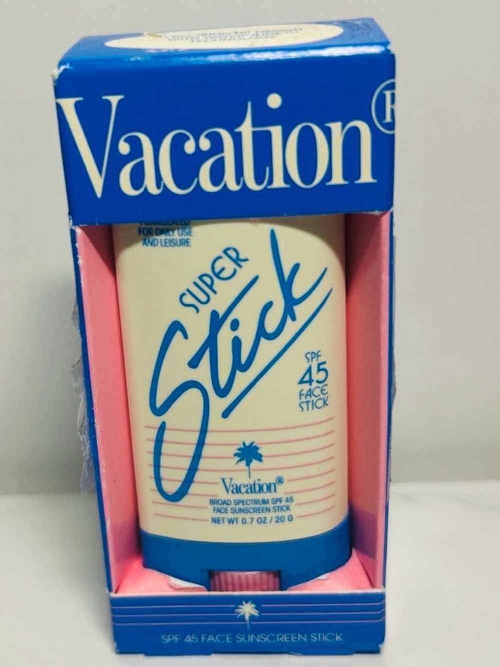 Vacation Super Stick SPF 45 Face Sunscreen Stick NEW Exp 03/2028